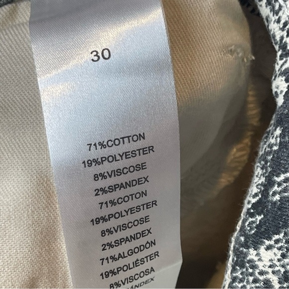 NWT Sam Edelman High Rise Skinny Ankle Snake Print 10 / 30 - Picture 10 of 11